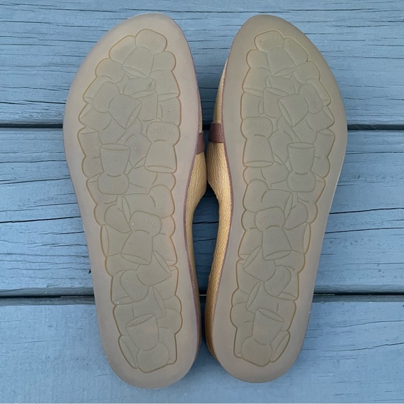 Kork Ease Downey Yellow Mexico leather buckle slide sandals 9 M - Picture 16 of 16